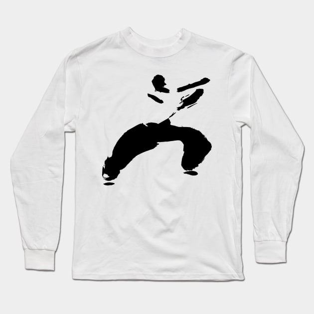 Kung fu INK Long Sleeve T-Shirt by Nikokosmos